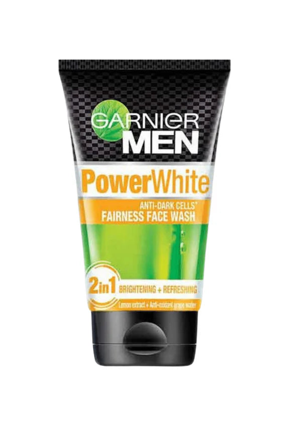 GARNIER MEN POWR WHITE FAIRNESS FACE WASH 50ML