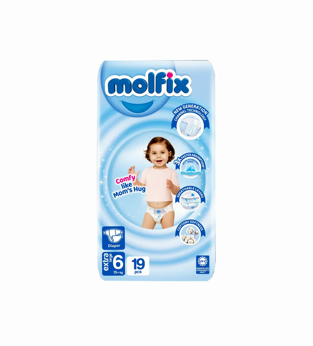 (MOLFIX) PAMPER EXTRA LARGE(6) TWIN 19PC