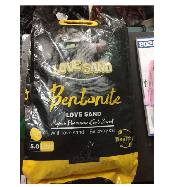 LOVE SAND BENTONITE CAT LEMON 5LTR
