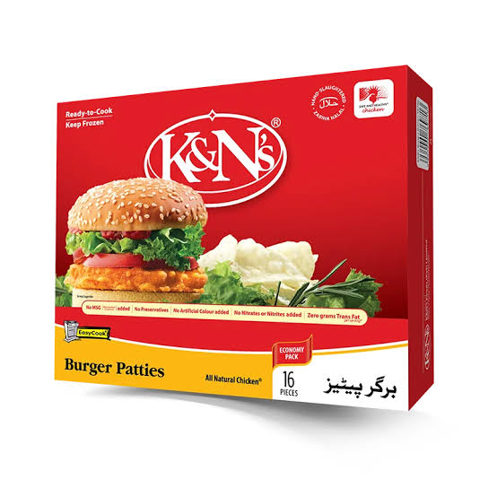 K&NS BURGER PATTIES 16PC