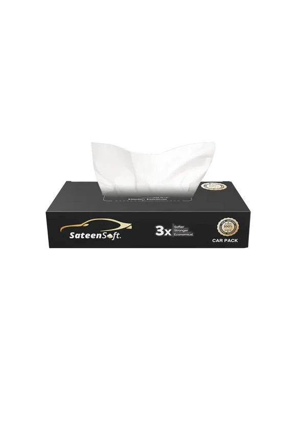 IHSAN SONS SATEEN SOFT TISSUE CAR PACK
