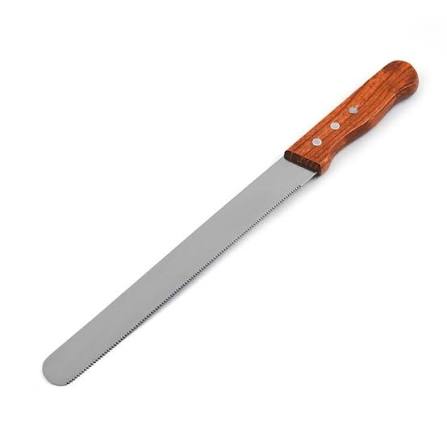 KNIFE WITH WOOD HANDLE