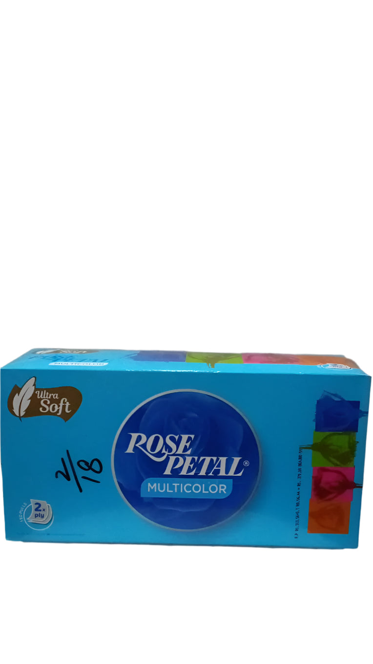 (ROSE PETAL) Multicolour tissues box