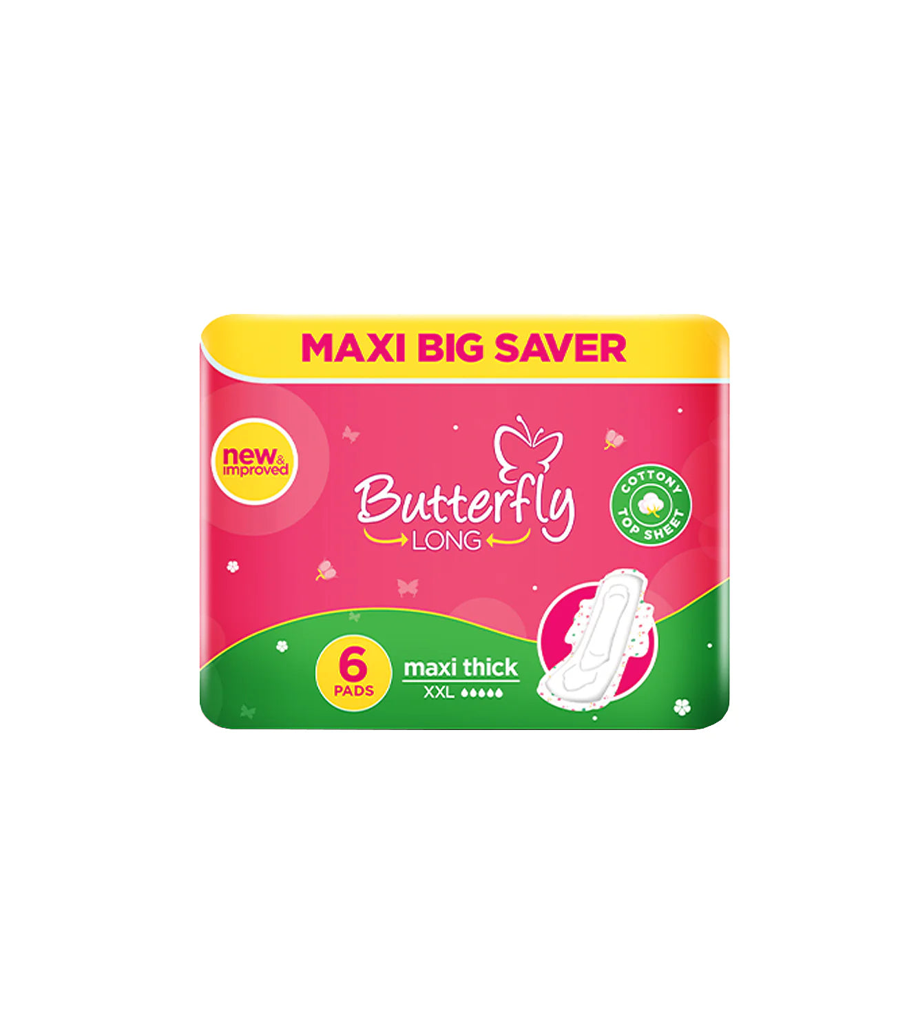 BUTTERFLY PAD LARGE (MBS) LONG MAXI THICK