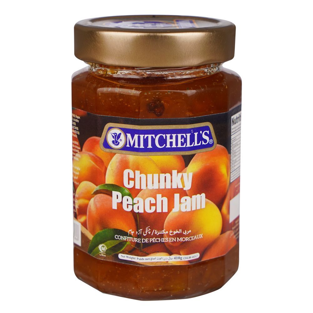 (MITCHELL'S)CHUNKEY PEACH JAM 410GM