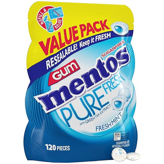 MENTOS PURE FRESH CHEWING GUM SUGARFREE