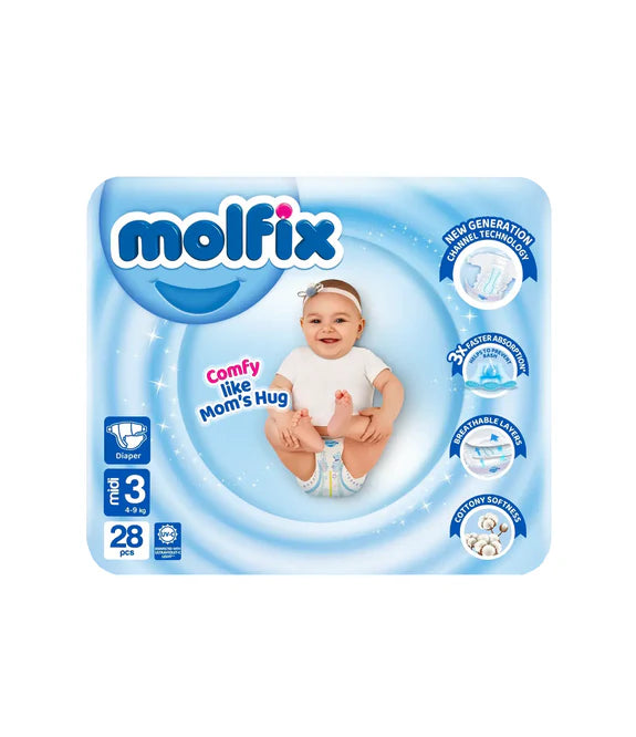 (MOLFIX) PAMPER  MIDI(3) TWIN 28PC