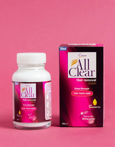 CARESSE ALL CLEAR HAIR REOMOER LOTION JAR 120GM ALL