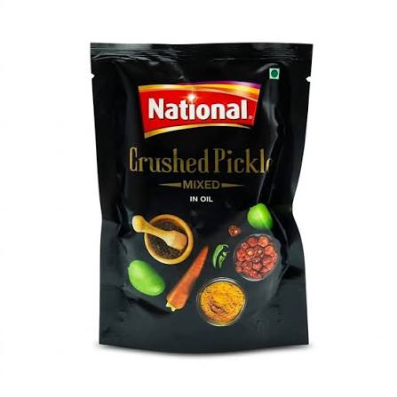NATIONAL CRUSHED PICKLE MIKED IN OIL 180GM