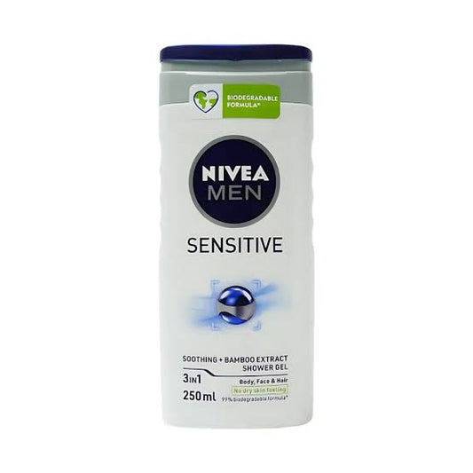 NIVEA MEN SENSITIVE BODY WASH 3IN1 250ML