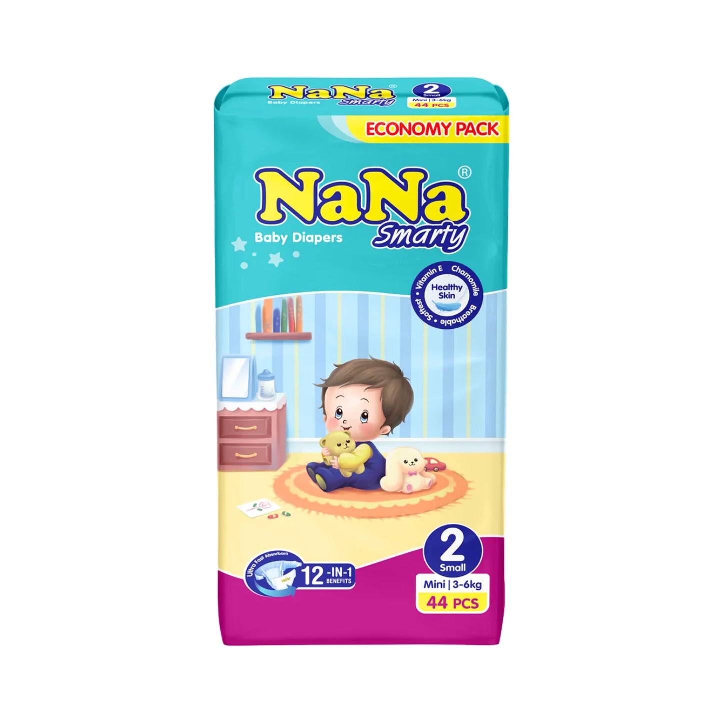 NANA SMARTY PAMPER SMALL(2) MINI 48PC