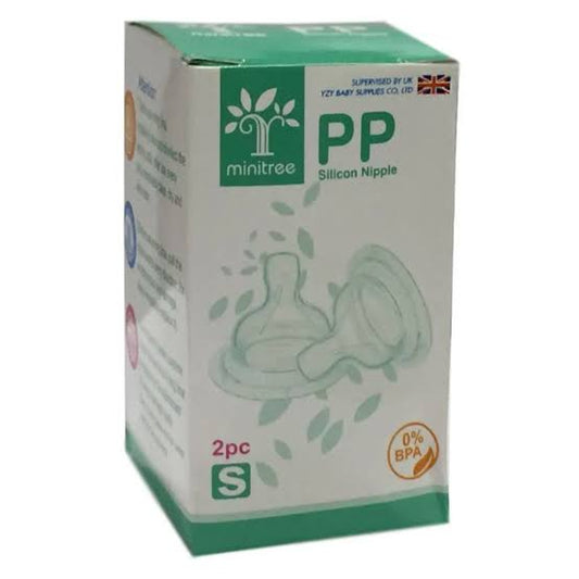 MINITREE PP SLICON NIPPLE  SMALL  NECK 2PC