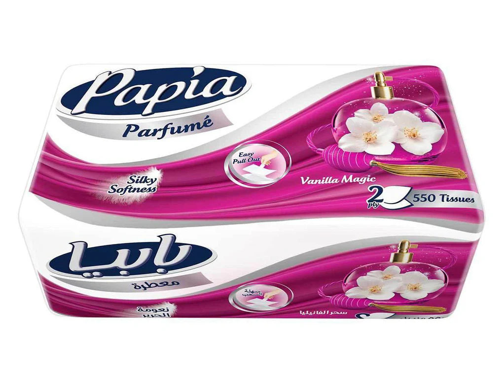 PAPIA SILKY SOFTNESS TISSUES 500PC