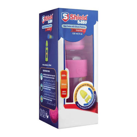 SHIELD BABY GLASS FEEDER 120ML