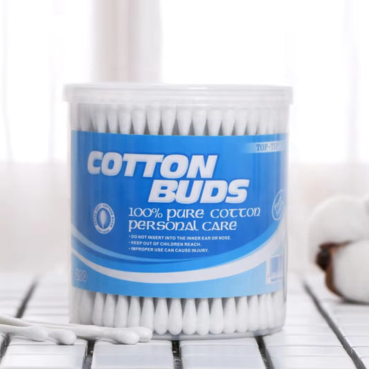 TIP TOP COTTON BUDS  WOOD  STICK IN JAR 200PC