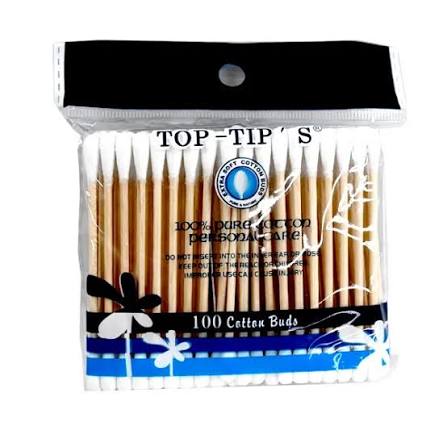 TIP TOP COTTON BUDS WOOD STICK PACK 200PC