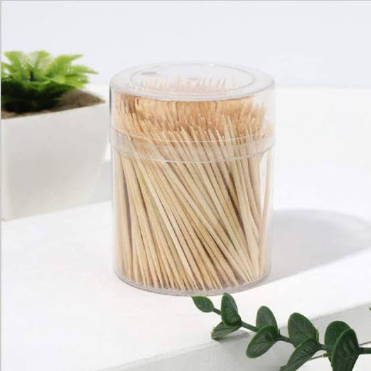 BAMBOO TOOTH PICK JAR