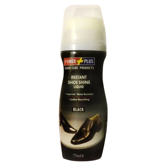 (POWER PLUS) SHOE SHINER BLACK LIQUID