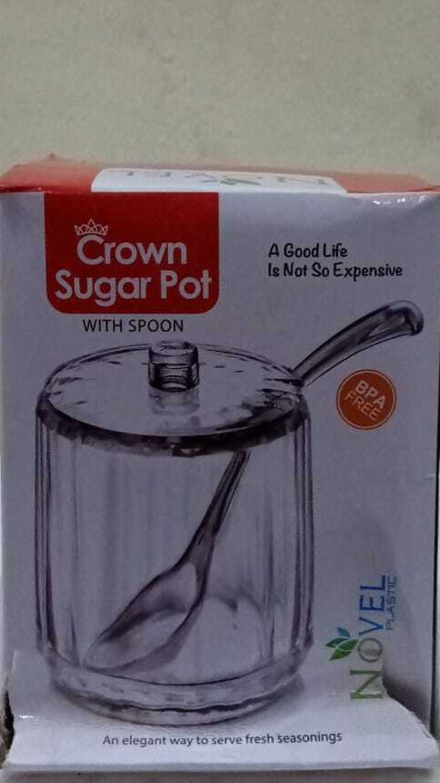 CROWN SUGAR POT