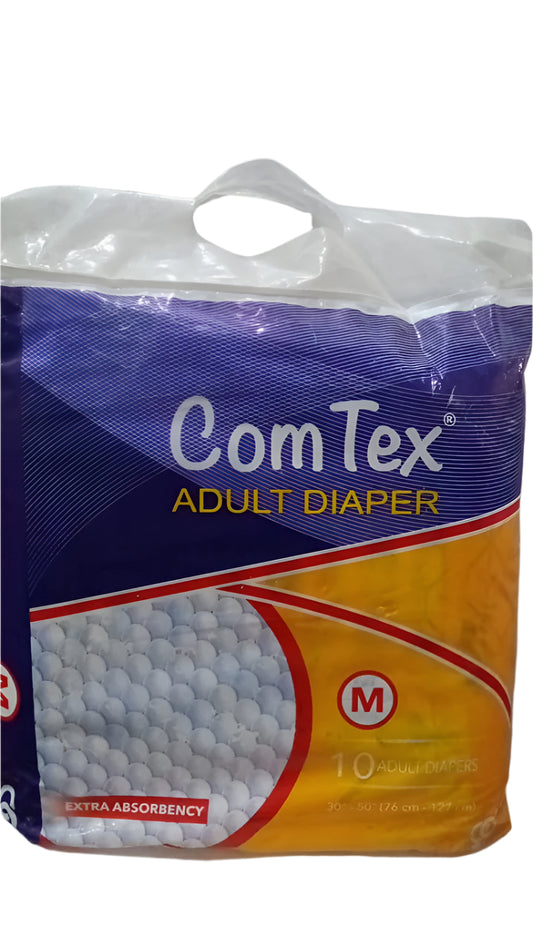 (COMTEX) ADULT PAMPER MEDIUM 10PC