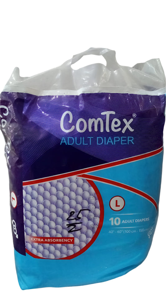 (COMTEX) ADULT PAMPER LARGE 10PC